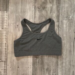 Nike Gray Racerback Sports Bra
